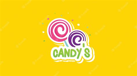 Premium Vector Candy Logo Design Concept Vector Colorful Sweets Logo