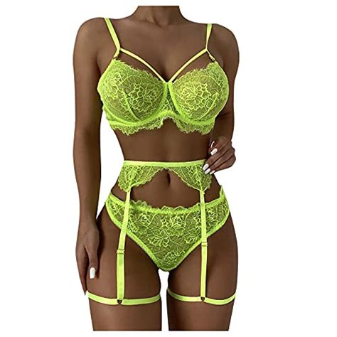 Briskorry Sexy Dessous Set Damen Spitze V Ausschnitt Lingerie Mit