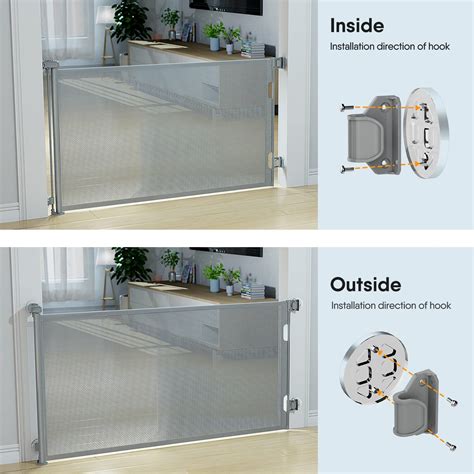 Snapklik.com : Retractable Baby Gates, Punch-Free Install Baby Gate