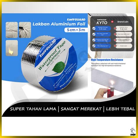 Jual Lakban Aluminium Foil Anti Air Waterproof Bocor Plastik Tahan Api