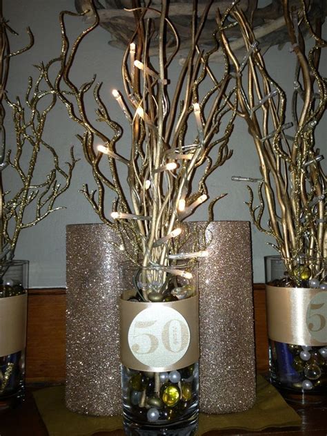 Diy 50th Birthday Centerpieces, 50 Wedding Anniversary Centerpieces ...