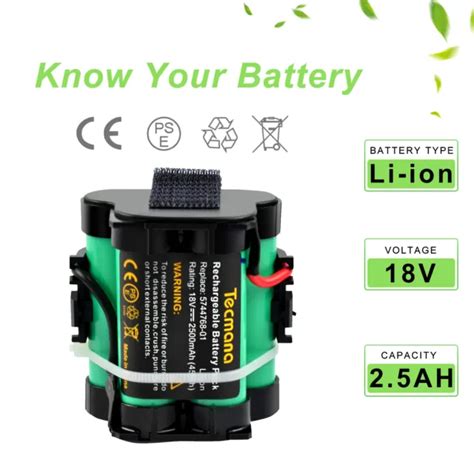 2 5AH 18V LI ION Battery For Gardena Robot Mower R38Li R40Li R45Li