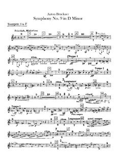 Symphony No 9 In D Minor WAB 109 By A Bruckner Sheet Music On MusicaNeo