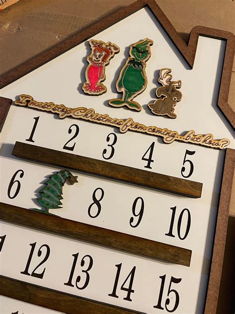 Grinch Christmas Countdown Grinch Advent Calendar Grinch Christmas