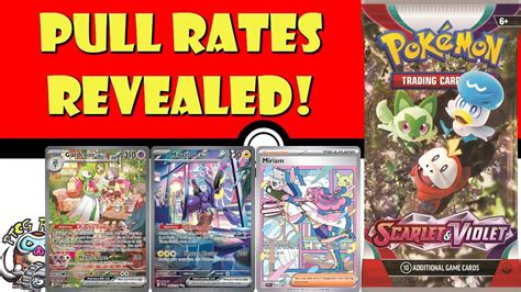 Pok On Scarlet Violet Tcg Pull Rates Revealed Early Can We Believe