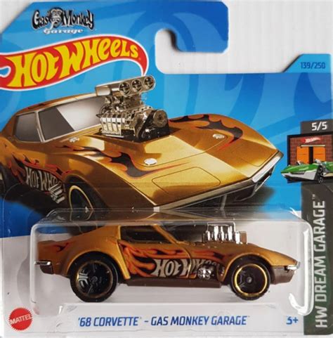 Машинка Hot Wheels Базовой коллекции 68 Corvette Gas Monkey Garage 5785 HKH23 купить с