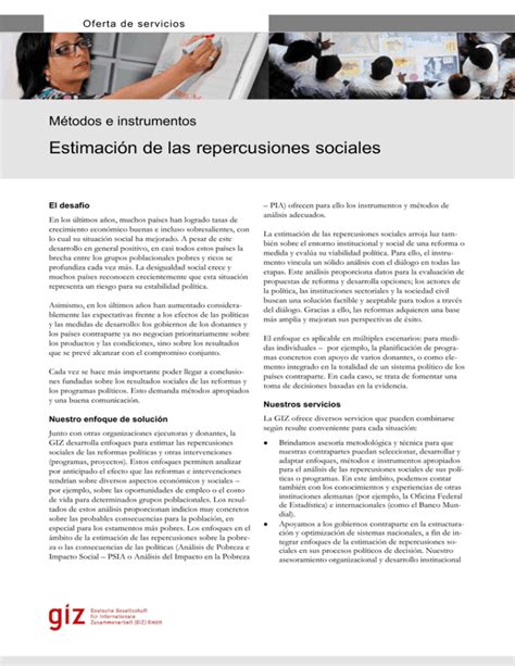 Estimaci N De Las Repercusiones Sociales