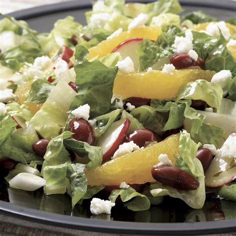 Romaine Salad With Orange Feta Beans Recipe EatingWell