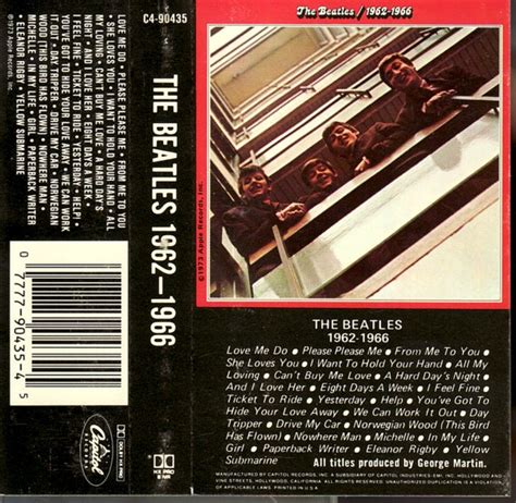 The Beatles 1962 1966 1992 Cassette Discogs