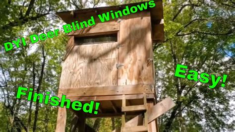 Diy Deer Blind Windows Part 2 Install And Keeping Open Deer Diy Hunting Youtube