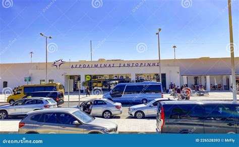 Santorini International Airport, Santorini, Greece Editorial Stock Photo - Image of vacation ...