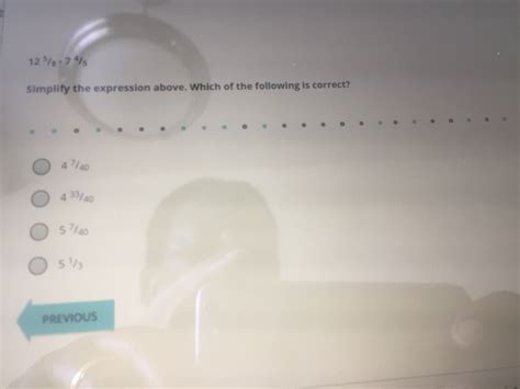 Solved 128.75 Simplify the expression above. Which of the | Chegg.com 