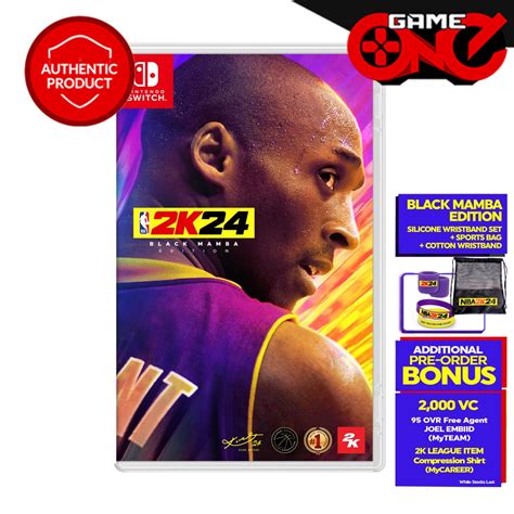 Nintendo Switch Nba K Black Mamba Edition Shopee Philippines