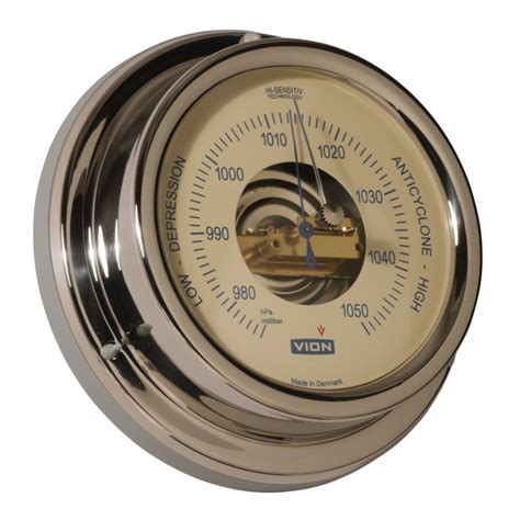 Vion A104 Series Barometer Stainless Steel 129mm A104b