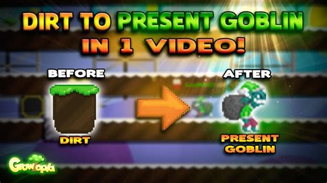 Dirt To Goblin In Video Winterfest Growtopia Profit Youtube