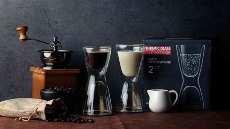 Special Price Product Double Wall Dual Head Glass Espresso Water