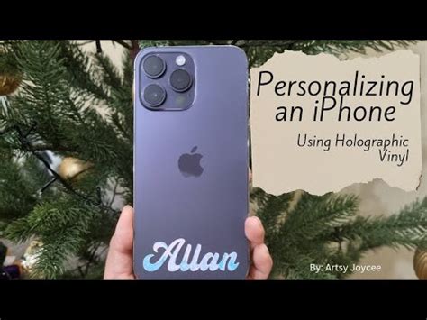 PERSONALIZING AN IPHONE USING CRICUT HOLOGRAPHIC VINYL MADE USING