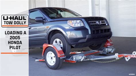 Loading A 2005 Honda Pilot Fwd On A U Haul Tow Dolly Youtube