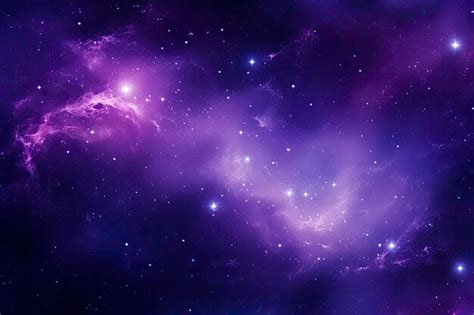 Premium AI Image | Purple Galaxy space stars in Outer Space