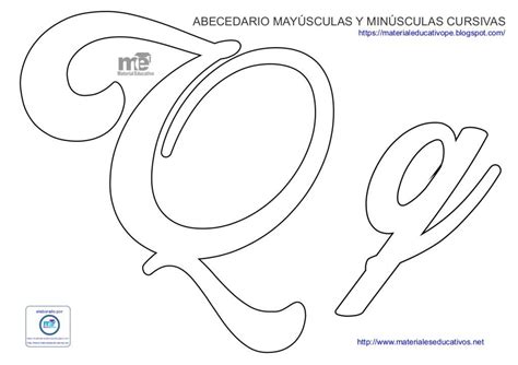 Moldes De Letras Cursivas May Sculas Y Min Sculas En Pdf Artofit