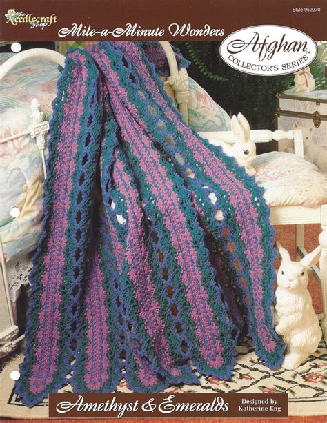 Amethyst And Emeralds Crochet Afghan Patternthe Needlecraft Shop Etsy