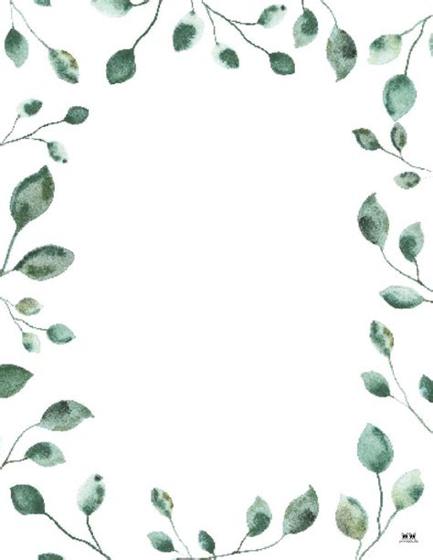 Choose From Unique Leaf Borders Perfect For Stationery Notes To Do