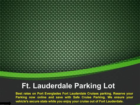 Fort lauderdale cruise parking by safecruiseparking - Issuu