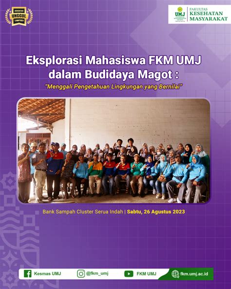 Eksplorasi Mahasiswa Fkm Umj Dalam Budidaya Magot Menggali Pengetahuan