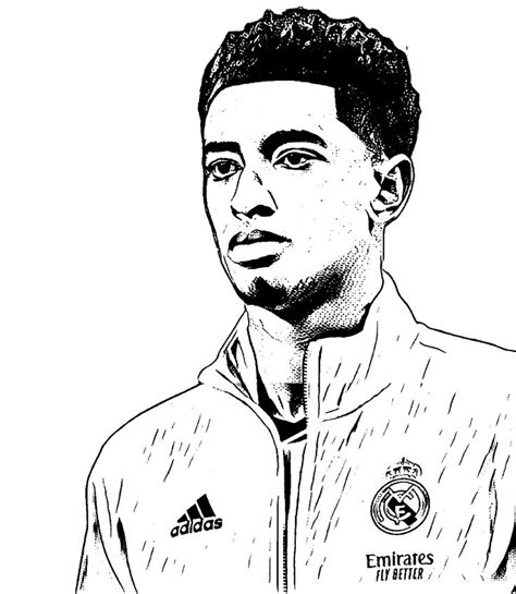 Jude Bellingham Real Madrid Silueta Silhouette Desing En Futbol