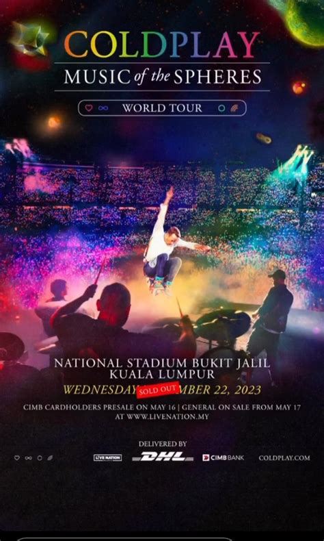 WTS CAT 2 COLDPLAY E TICKET Tickets Vouchers Event Tickets On Carousell