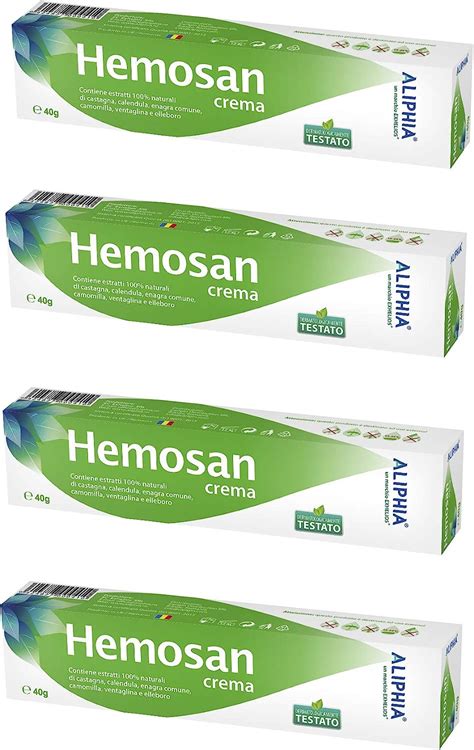 Crema Trattamento Esterno HEMOSAN Veloce Efficace Rimedi Disturbi