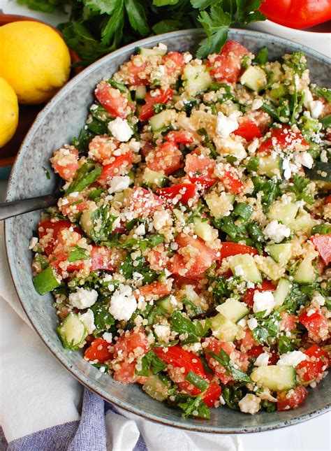 Tomato Cucumber Feta Quinoa Salad A Cedar Spoon