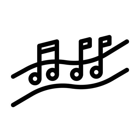 Music, melody or song icon. Simple element symbol for template design ...