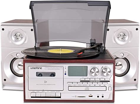 LoopTone Vinyl Record Player With Dual 15W External Speakers 9 In 1 3