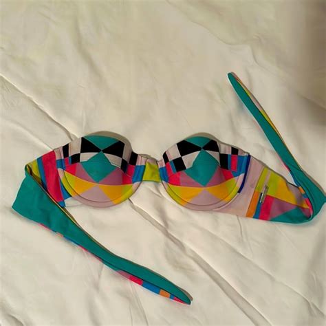 Mara Hoffman Swim Retroart Deco S Mara Hoffman Bikini Top Perfect