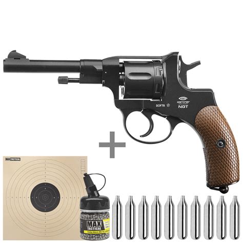 Gletcher Co Revolver Ngt Kal Mm Bb Schwarz Starterset Kotte