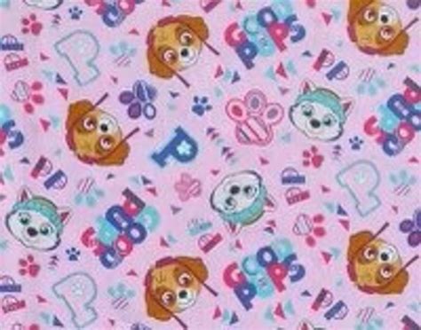 Paw Patrol Fat Quarter 100 Cotton Fabric Etsy