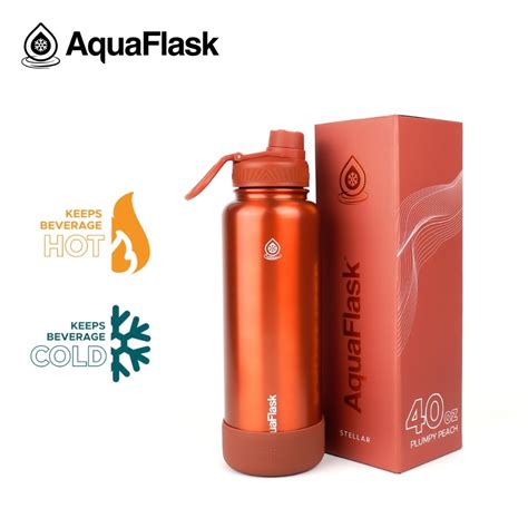 Aquaflask 40oz Wide Mouth With Cap Lid Vacuum Insulated Drinking Water