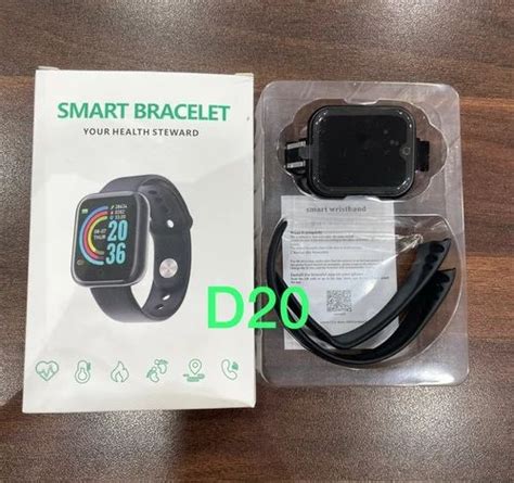 Black Plastic D20 Smart Bracelet Watch, For Daily, 50g at ₹ 190/piece ...