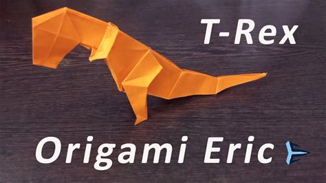 Origami T Rex 3d Head How To Make Paper Dinosaur 🦖 Youtube