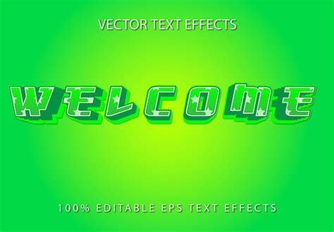 Premium Vector | Web text effect welcome banner