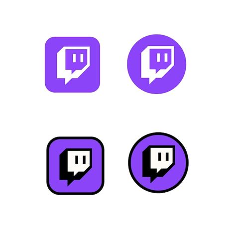 Premium Vector | Social media icons twitch icon