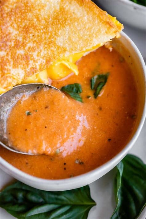 Creamy Homemade Tomato Soup Recipe The Food Charlatan