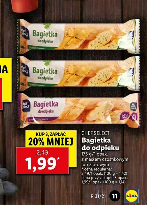 Promocja Bagietka Do Odpieku Lidl