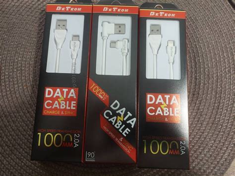 Чисто нови USB към Micro USB, iPhone, Type-C бели кабели в кутийка - 6 ...