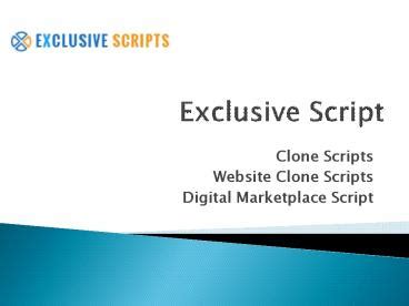 Ppt Clone Scripts Website Clone Scripts Digital Marketplace