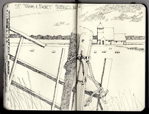 Ian Sidaway Fine Line October 2012 Sketch Book Moleskine Art Ink