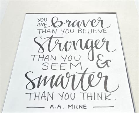 Digital Prints Motivational Quote You Are Stronger Than You Think