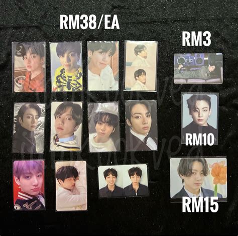 Wts Bts Official Jungkook Album Photocards Mini Photocards Others