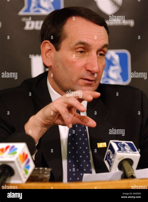 Jan 06 2007 Durham Nc Usa Ncaa College Basketball Durham Blue Devils Legendary Head Coach